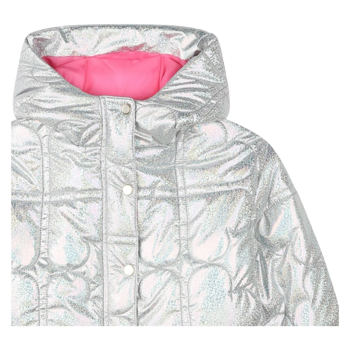 IRIDESCENT QUILTED HEARTS PUFFER JACKET (PREORDER) - BILLIEBLUSH