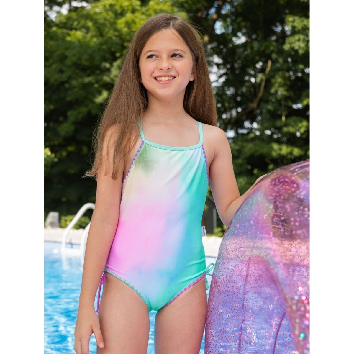 JASMIRA TIE DYE ONE PIECE SWIMSUIT (PREORDER) - LIMEAPPLE