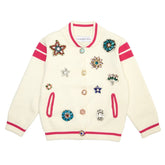 JAYDE CRYSTAL PINS VARSITY JACKET - MINI DREAMERS