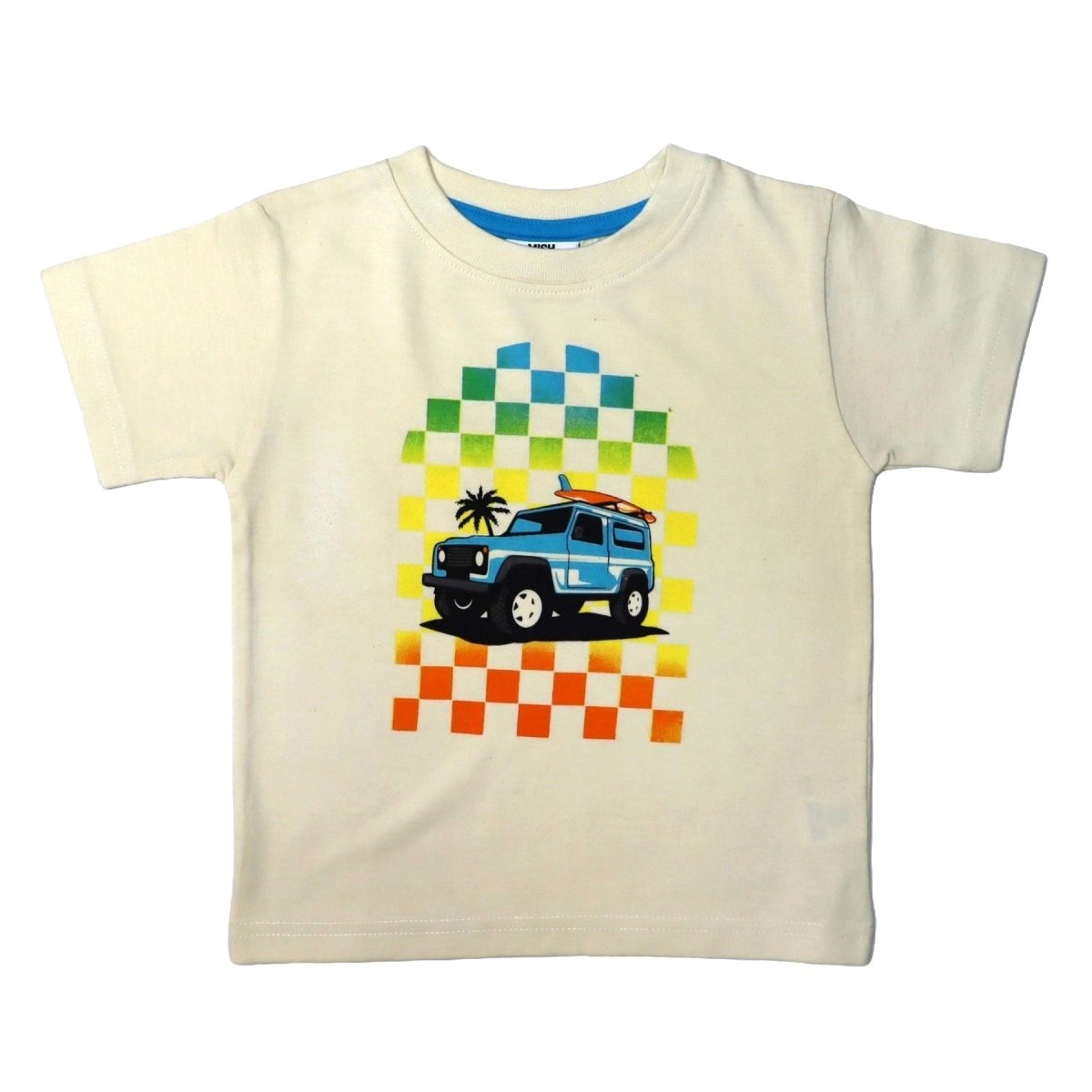 JEEP CHECKERED SAND TSHIRT (PREORDER) - MISH MISH