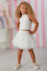 KENNA PEARL TOP AND TUTU SKIRT SET (PREORDER) - OOH! LA, LA! COUTURE