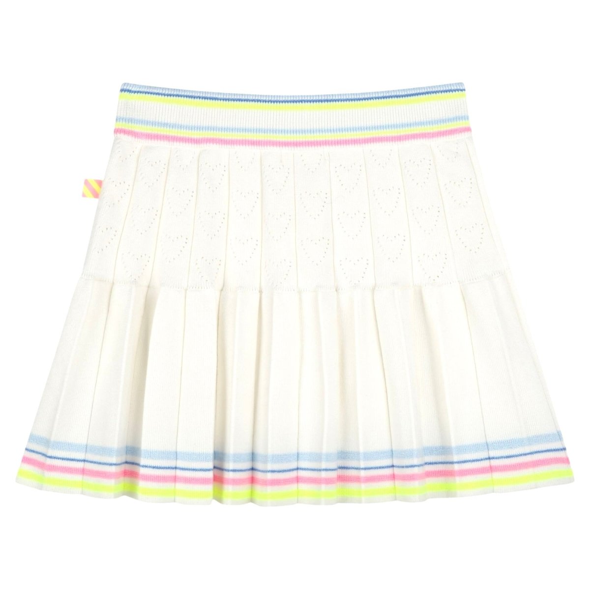 KNIT HEART PLEATED SKIRT (PREORDER) - BILLIEBLUSH