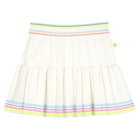 KNIT HEART PLEATED SKIRT (PREORDER) - BILLIEBLUSH