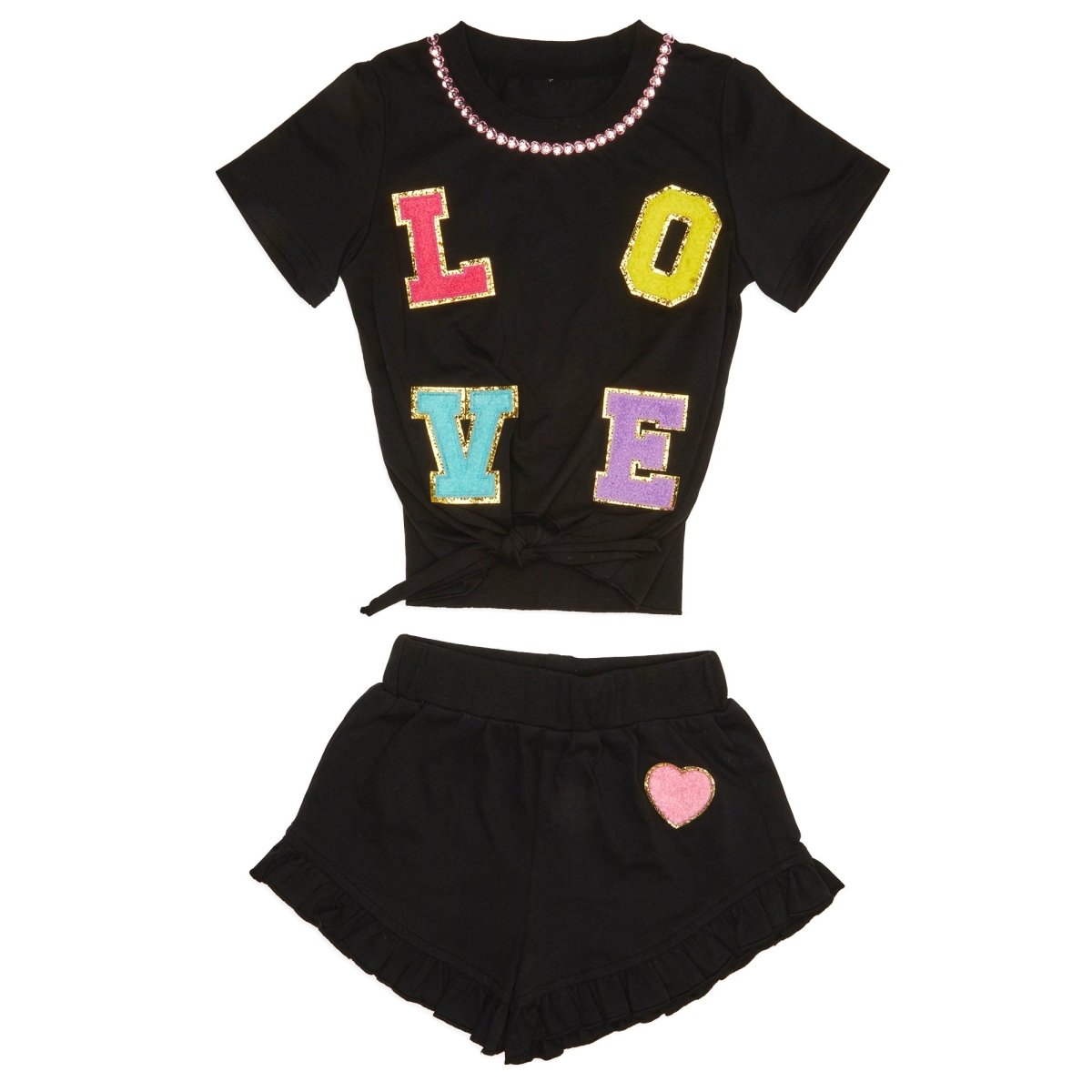 LEXIE LOVE TOP AND SHORTS SET - MINI DREAMERS