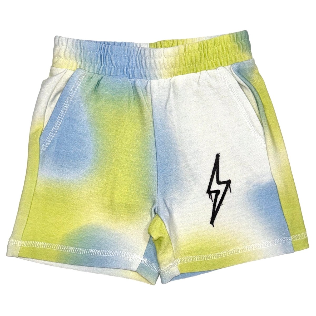 LIGHTNING BOLT TIE DYE SHORTS - SHORTS