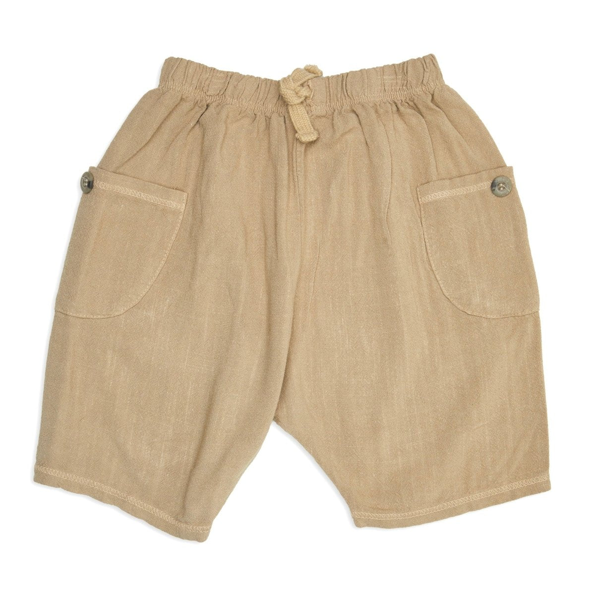 LINEN CARGO SHORTS - SHORTS