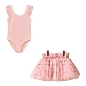 LOTTIE HEARTS LEOTARD AND TUTU SKIRT SET - NORALEE