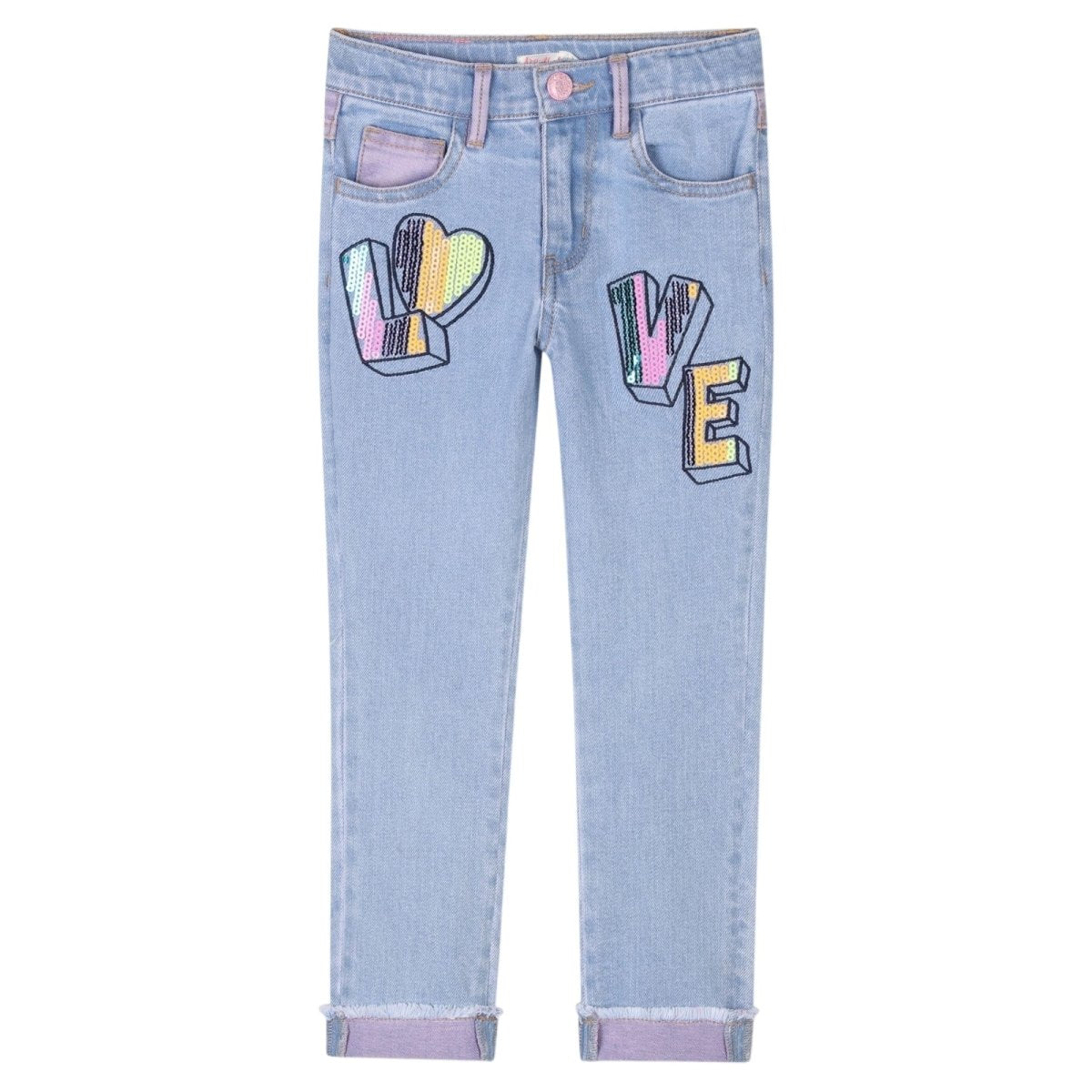 LOVE COLORED DENIM PANTS (PREORDER) - BILLIEBLUSH