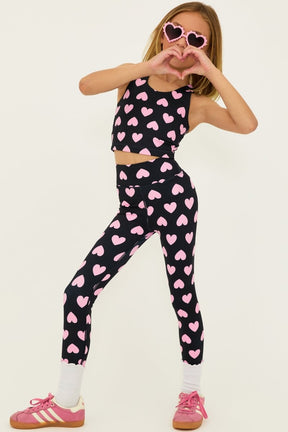 LOVE HEARTS LITTLE PEPPA LEGGINGS (PREORDER) - BEACH RIOT KIDS