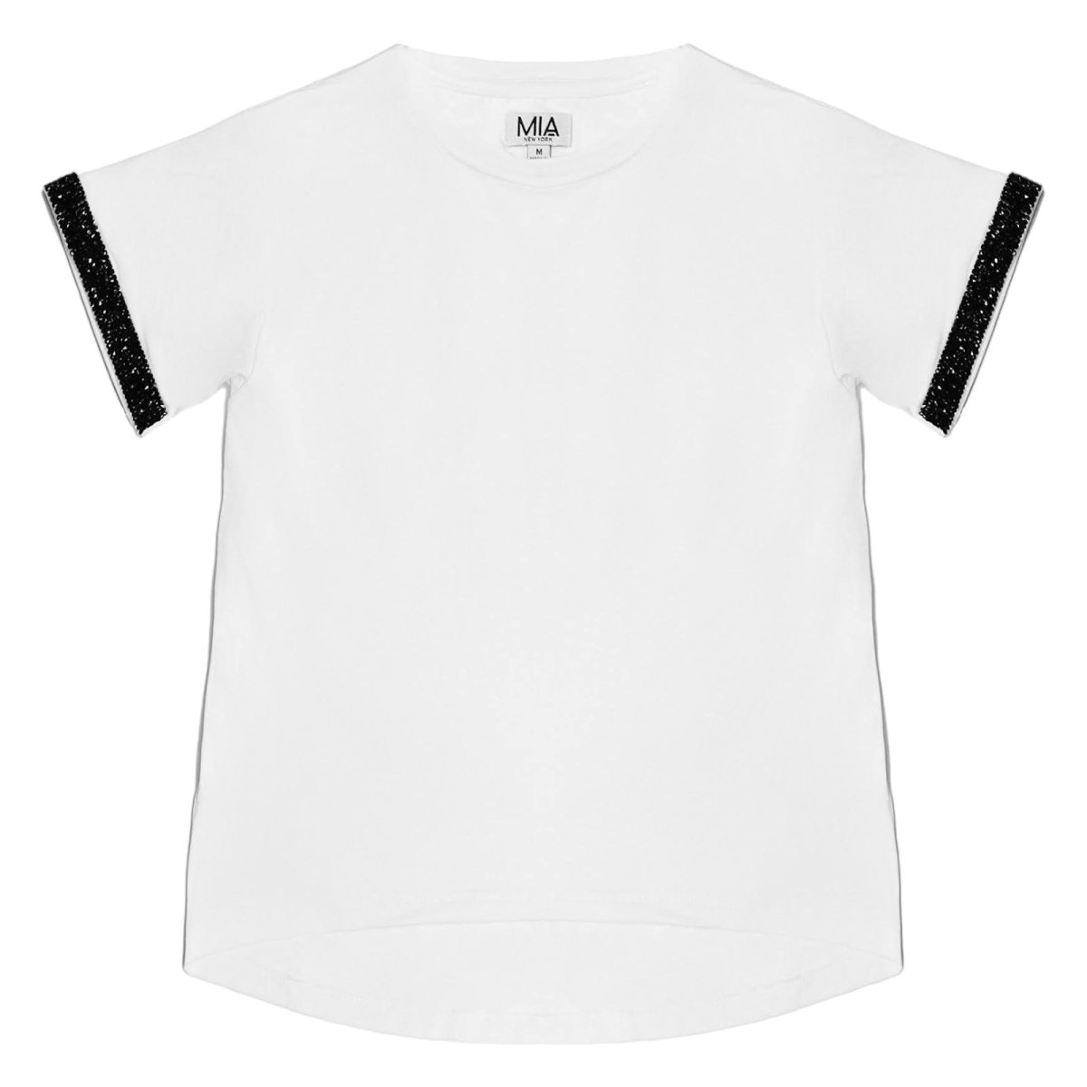 LUX CRYSTAL TRIM TSHIRT (PREORDER) - MIA NEW YORK