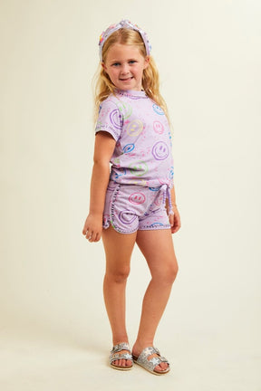 MADDIE SMILEY TOP AND SHORTS SET - MINI DREAMERS