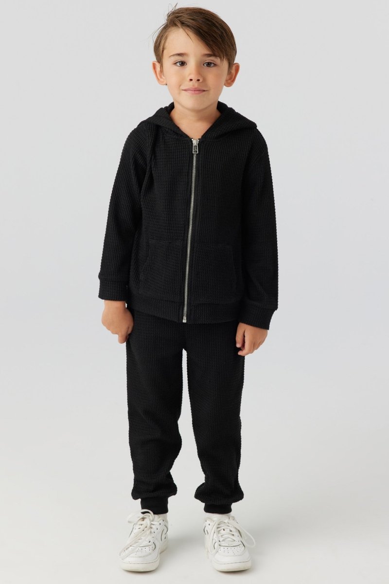 MANHATTAN THERMAL ZIP UP HOODIE (PREORDER) - SOL ANGELES KIDS