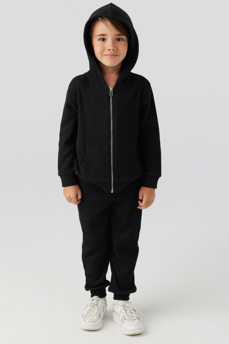 MANHATTAN THERMAL ZIP UP HOODIE (PREORDER) - SOL ANGELES KIDS