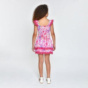 MARIEL COSMIC PETALS SMOCKED TOP AND RUFFLE SKIRT (PREORDER) - LITTLE PEIXOTO