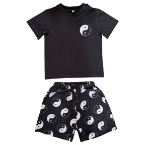 MAX YIN YANG TSHIRT AND SHORTS SET - MINI DREAMERS