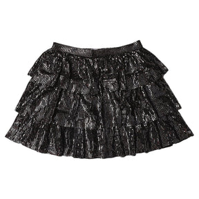 METALLIC RUFFLE SKIRT (PREORDER) - MIA NEW YORK