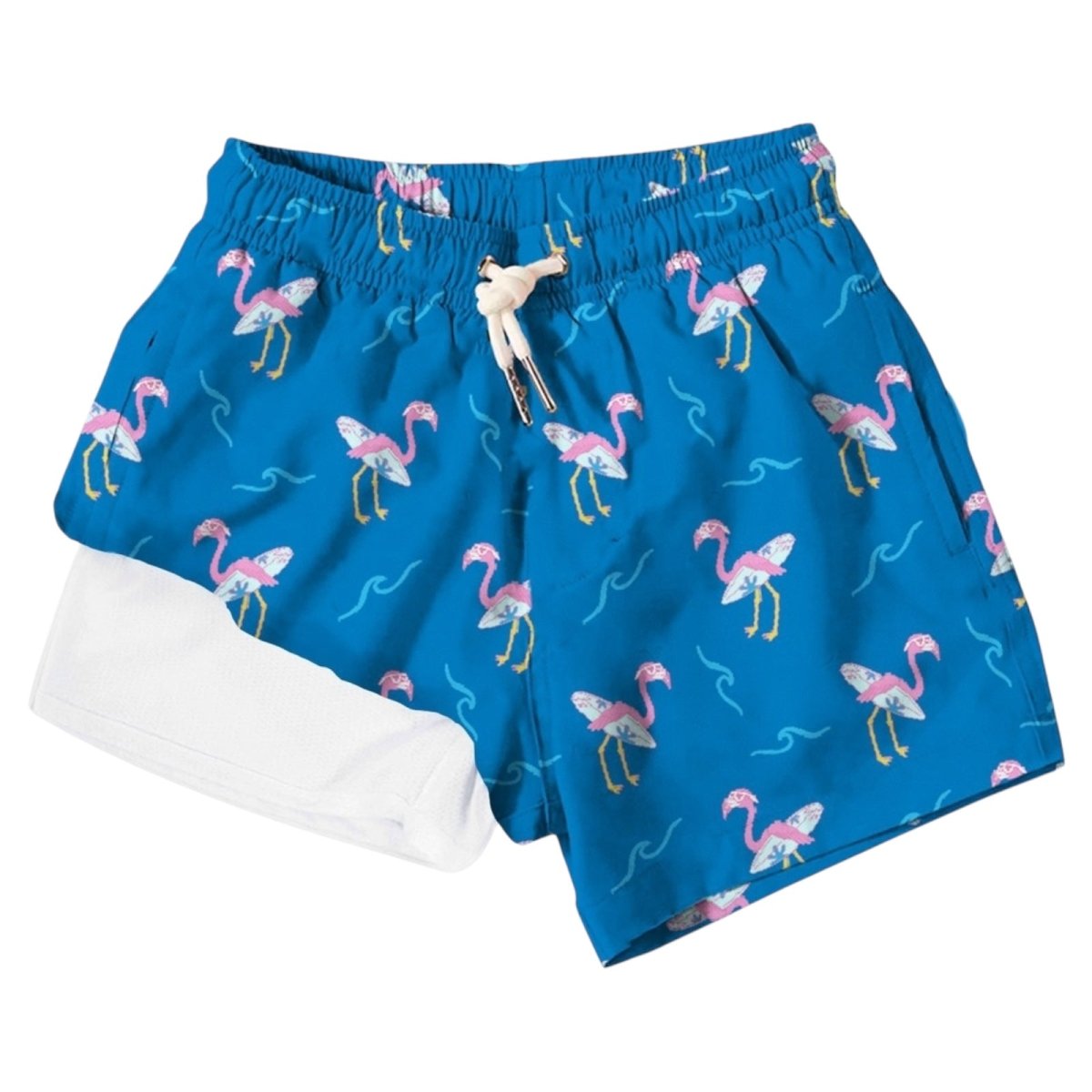 MIAMI FLAMINGO SWIM TRUNK - SWIM TRUNKS