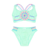 MONA CROCHET FLOWER TWO PIECE BIKINI - LITTLE PEIXOTO