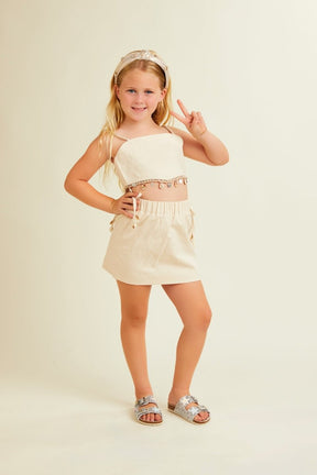 MYKONOS SEASHELLS TANK AND SKIRT SET - SET