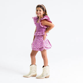 MYSTIQUE TYLER SMOCKED TOP AND RUFFLE SKIRT SET (PREORDER) - BUDDY LOVE