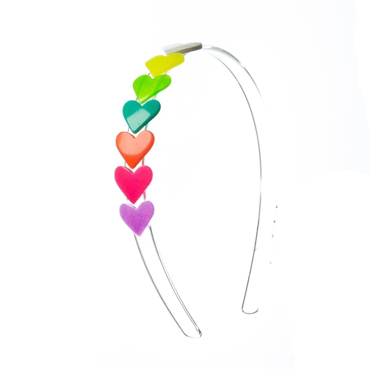 NEON HEARTS HEADBAND (PREORDER) - LILIES & ROSES