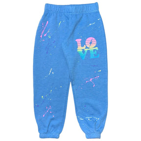 NEON LOVE PAINT SPLATTER SWEATPANTS - FIREHOUSE