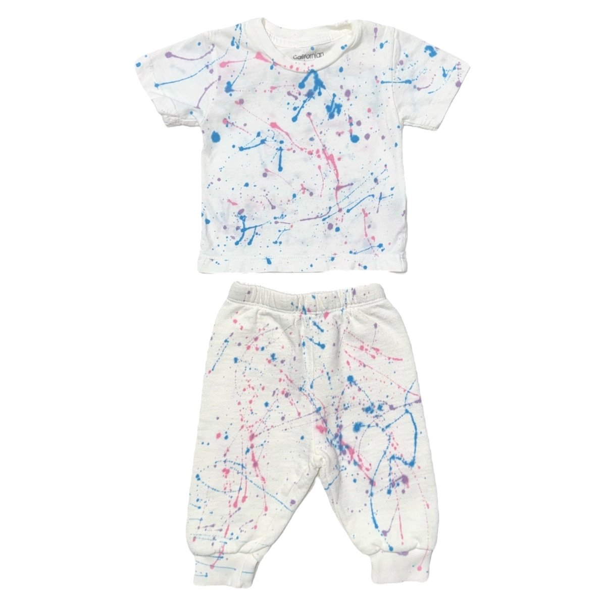 PAINT SPLATTER TSHIRT AND SWEATPANTS SET - CALIFORNIAN VINTAGE