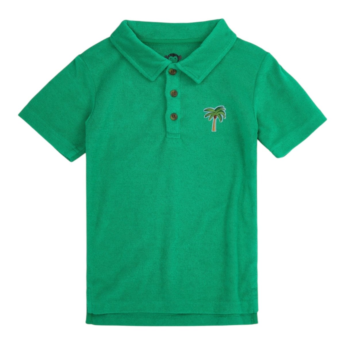 PALM TREES TERRY POLO TOP - APPAMAN