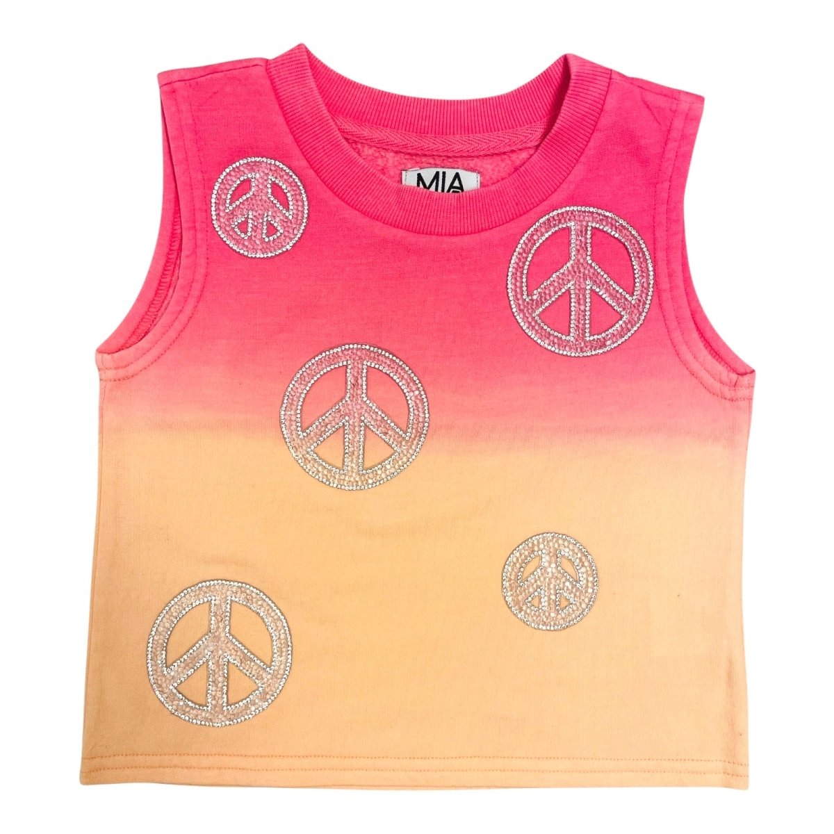 PEACE SIGN OMBRÉ TANK TOP (PREORDER) - MIA NEW YORK