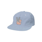 PEACE SIGN SNAPBACK HAT (PREORDER) - TINY WHALES