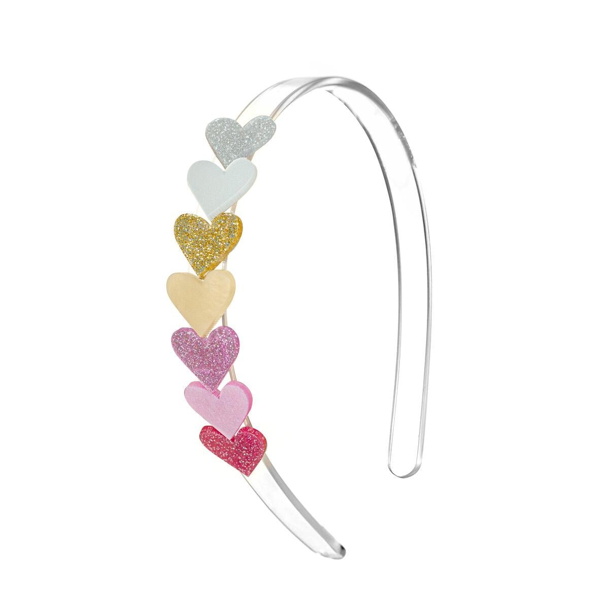 PEARL HEARTS HEADBAND (PREORDER) - LILIES & ROSES