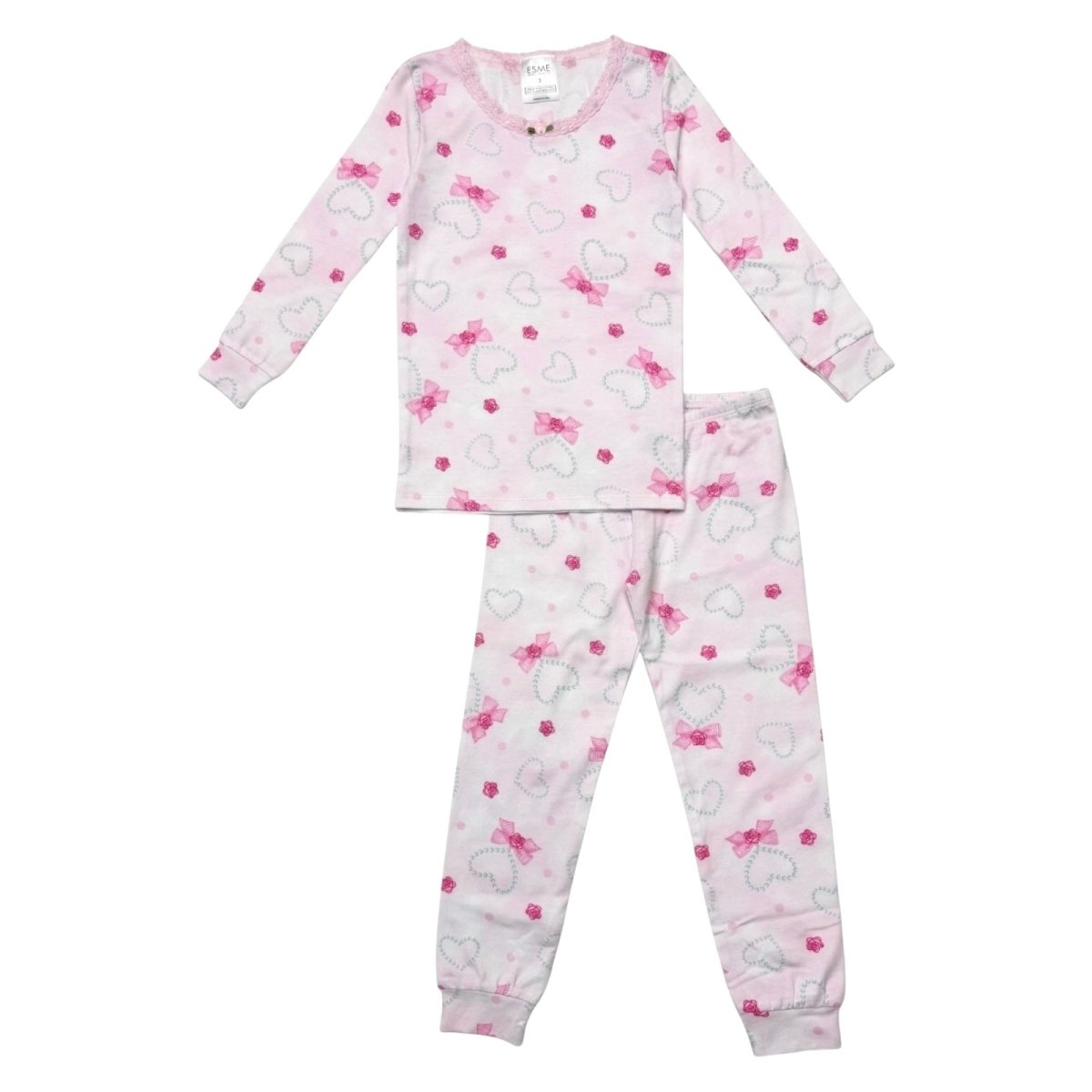 PEARLY HEARTS LONG SLEEVE PJS - ESME