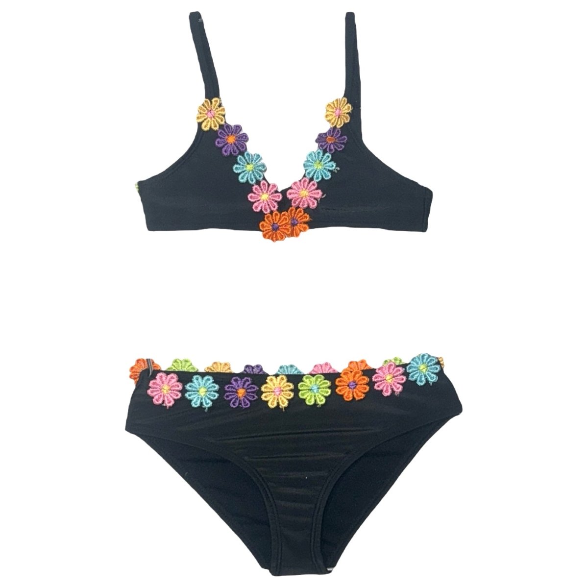 POPPY FLOWERS TWO PIECE BIKINI - TWO PIECE BIKINI