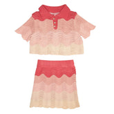 PORTOFINO CROCHET TOP AND SKIRT SET - MINI DREAMERS