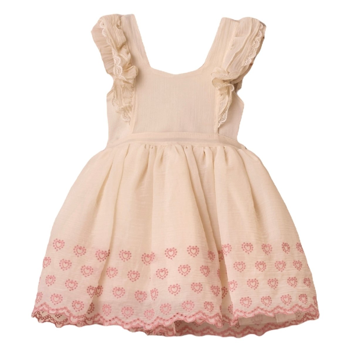 PROVENCE EYELET HEARTS DRESS - NORALEE