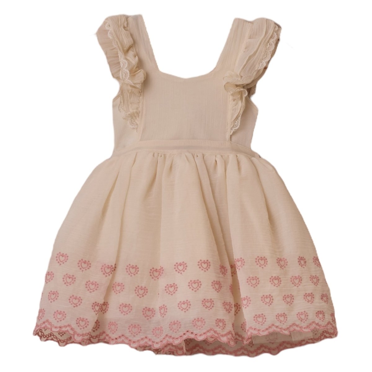 PROVENCE EYELET HEARTS DRESS - NORALEE