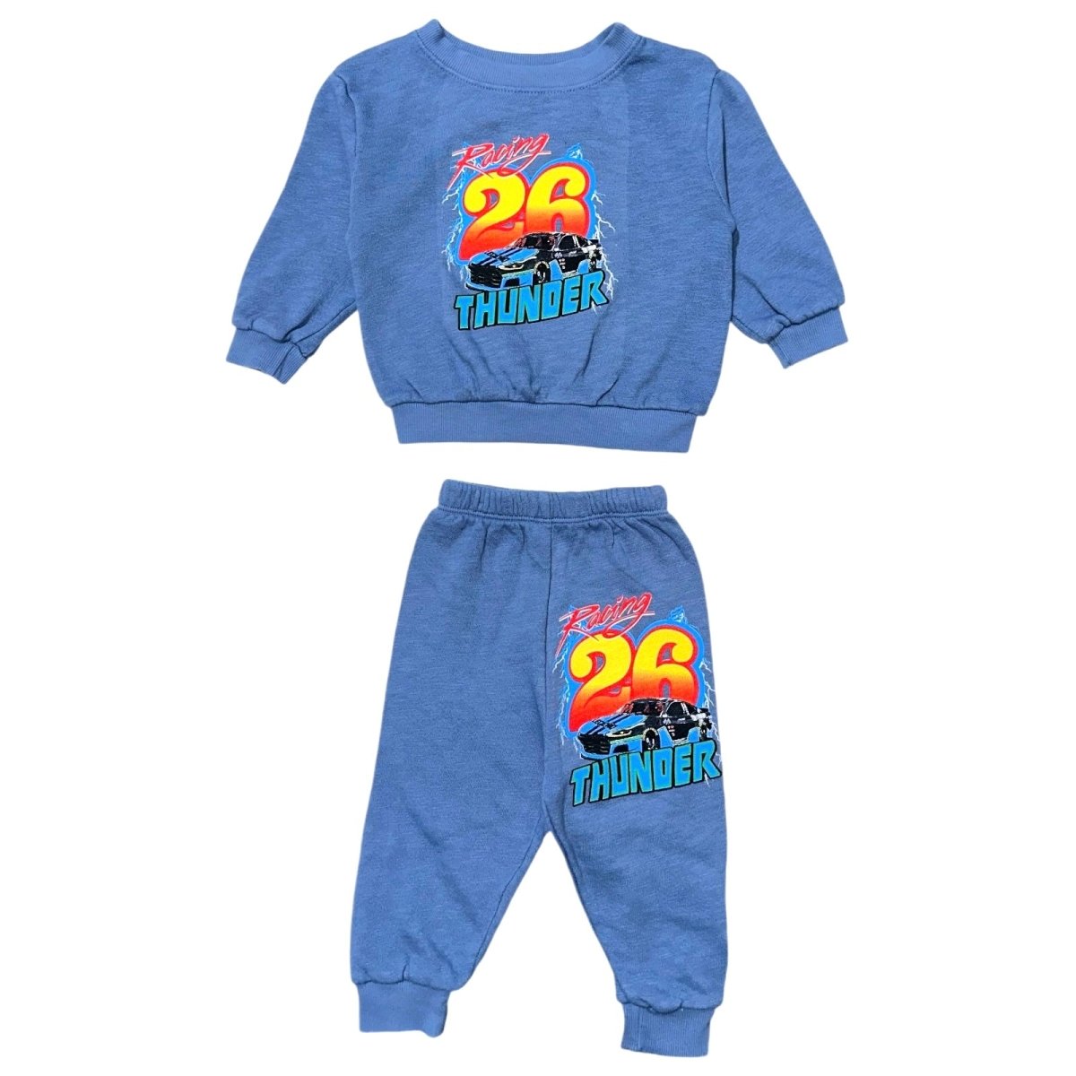 RACE CAR SWEATSHIRT AND SWEATPANTS SET - CALIFORNIAN VINTAGE