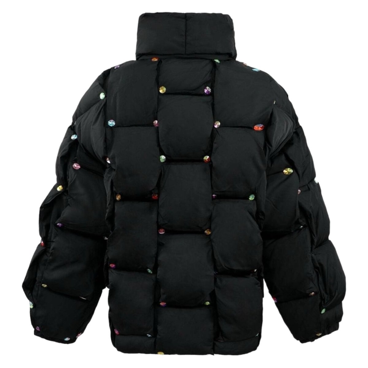 RAINBOW GEM GUILTED PUFFER JACKET - JACKETS