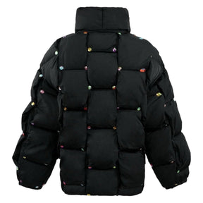 RAINBOW GEM GUILTED PUFFER JACKET (PREORDER) - LOLA AND THE BOYS