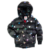 RAINBOW HEARTS PUFFY COAT JACKET (PREORDER) - APPAMAN