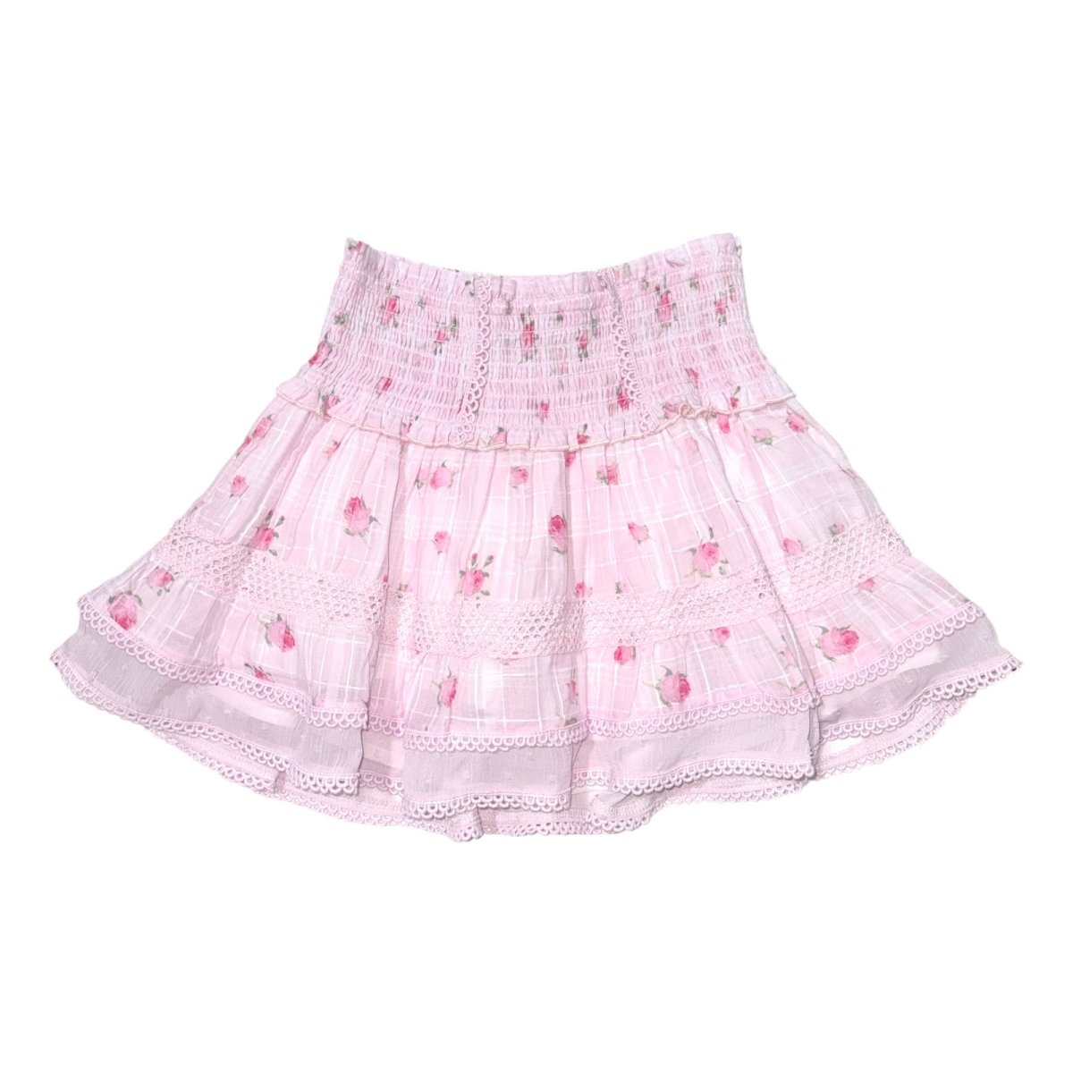 ROSEBUD PLAID BROOKE SKIRT - SKIRTS