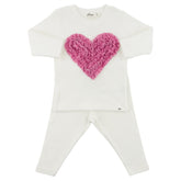 RUFFLE HEART LONG SLEEVE TOP AND LEGGINGS SET (PREORDER) - OH BABY!