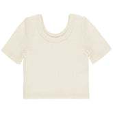 SCALLOP CROP TSHIRT - RYLEE + CRU