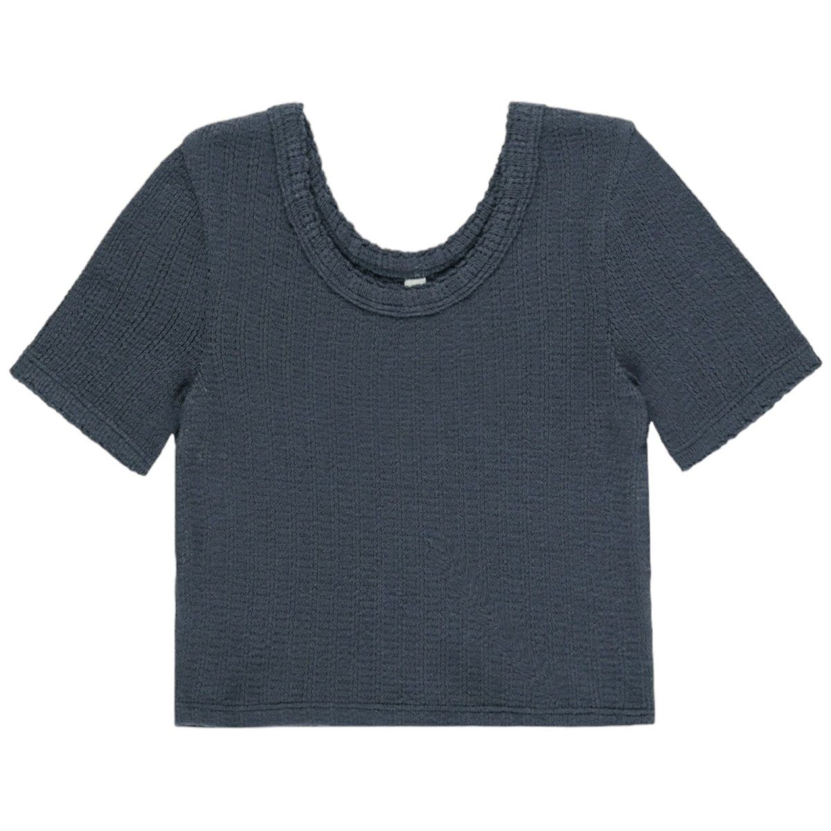 SCALLOP CROP TSHIRT - RYLEE + CRU