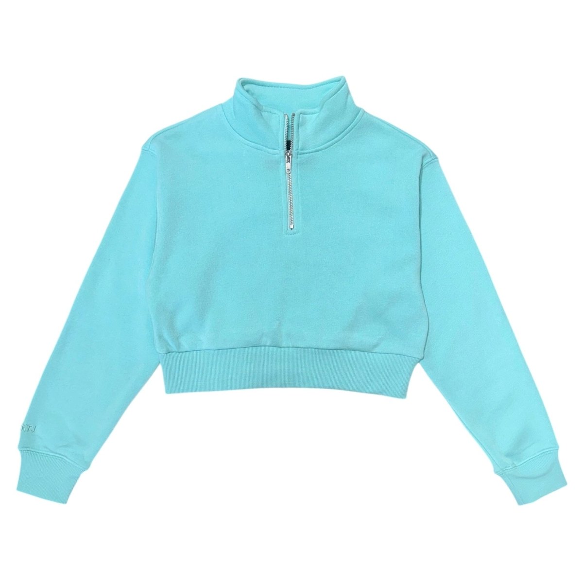 SEA GLASS DYLAN 3/4 ZIP UP SWEATSHIRT - KATIE J NEW YORK