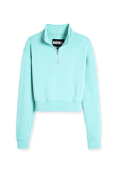 SEA GLASS DYLAN 3/4 ZIP UP SWEATSHIRT (PREORDER) - KATIE J NEW YORK