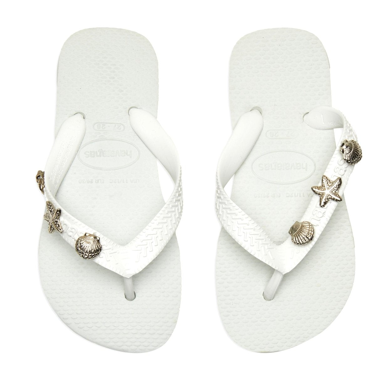 SEASHELL FLIP FLOP SANDALS - SANDALS