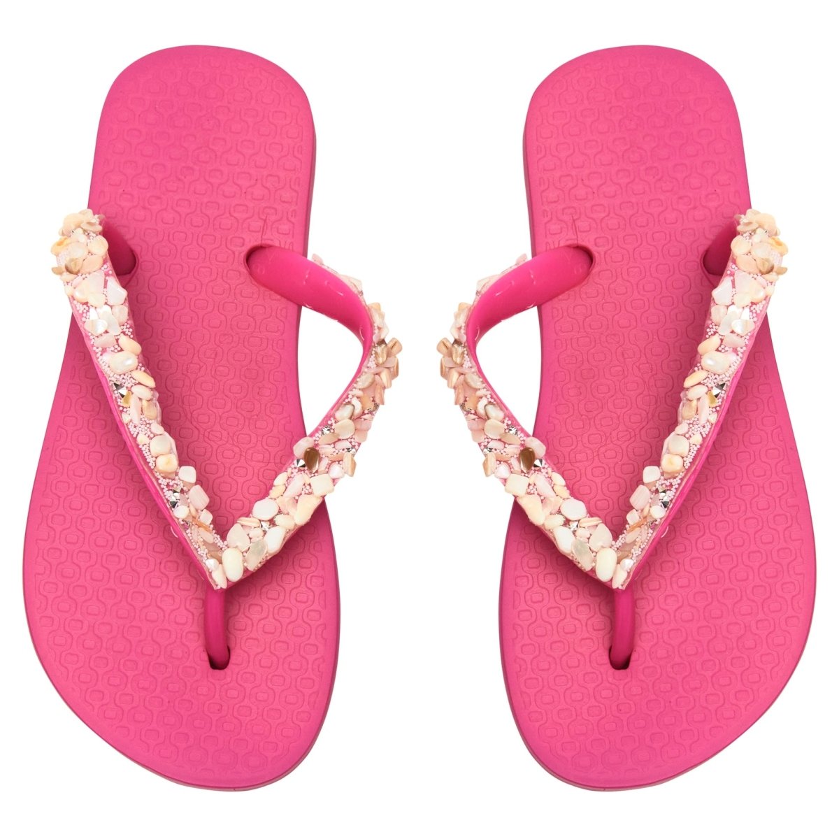 SEASHELL FLIP FLOP SANDALS - SANDALS