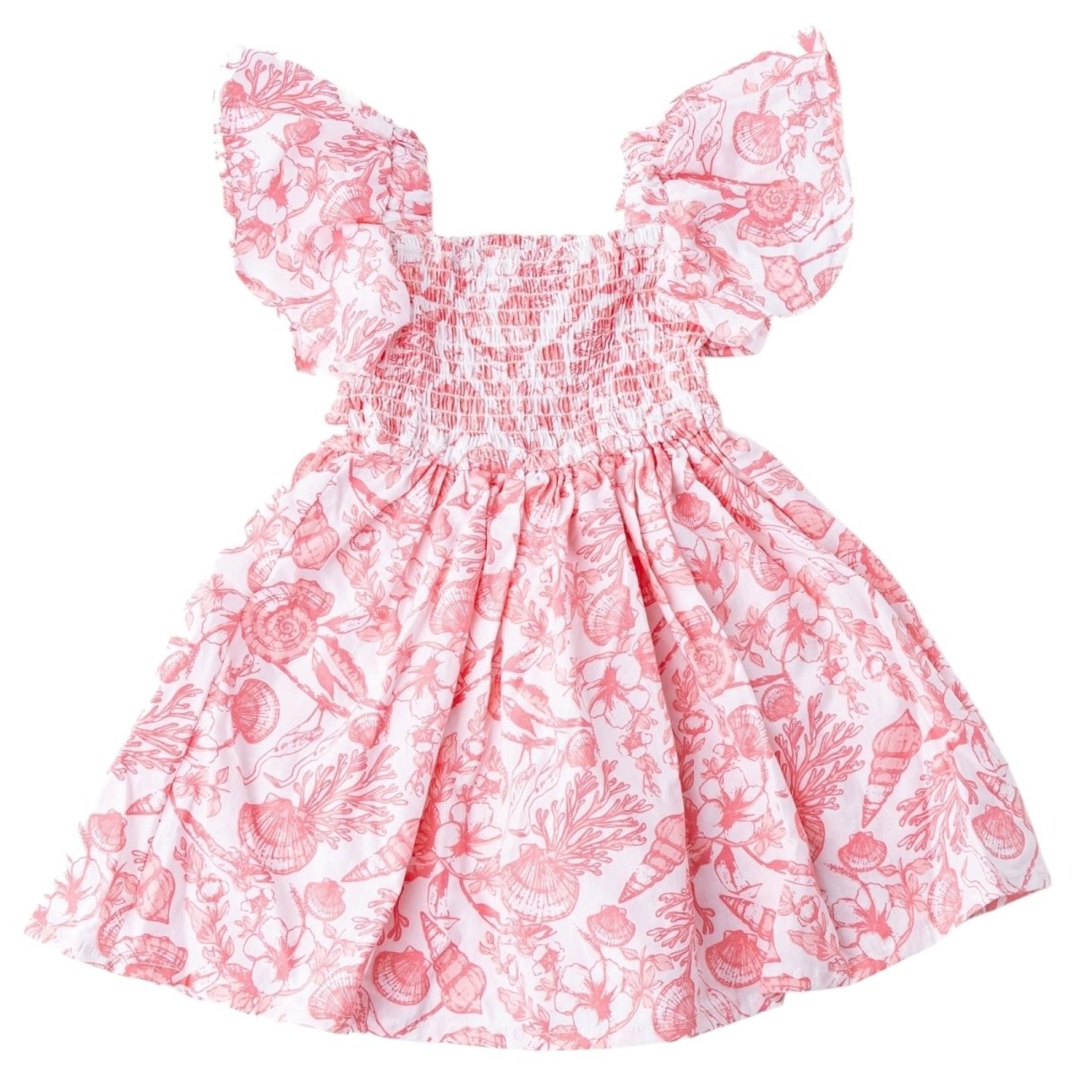 SEASIDE TOILE SMOCKED DRESS - DRESSES