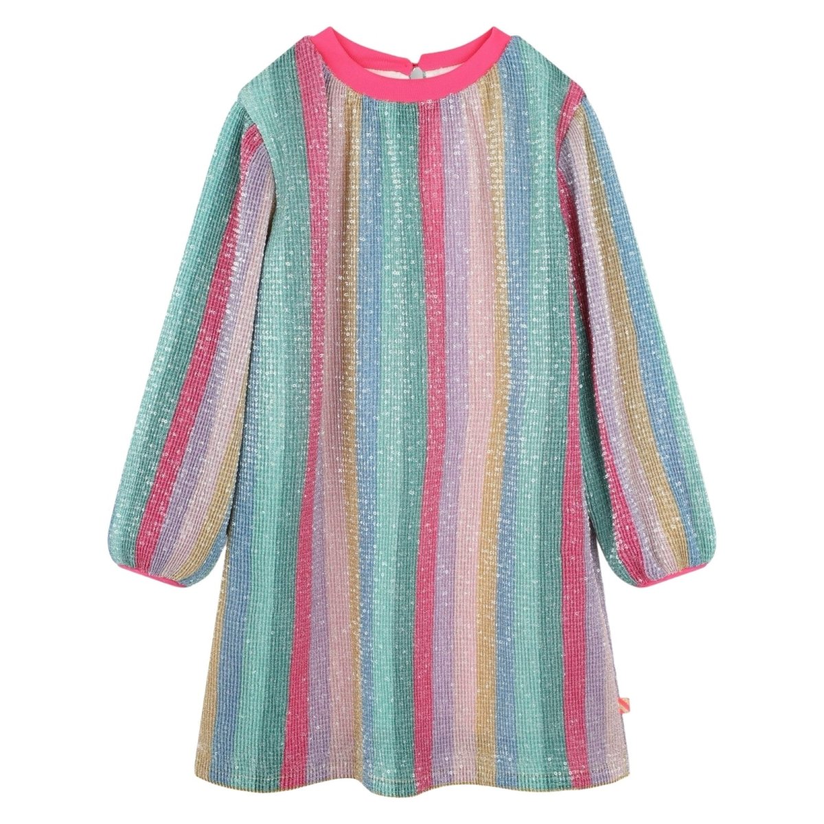 SEQUIN RAINBOW PLEATED DRESS (PREORDER) - BILLIEBLUSH